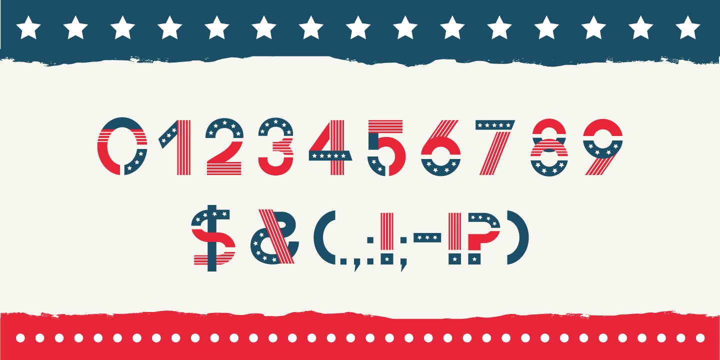 Example font America #3